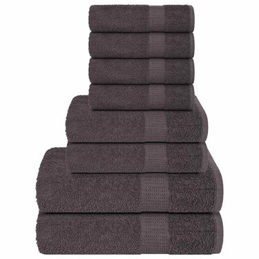 Vidaxl 8-delige handdoekenset frogn 360 g m² antraciet