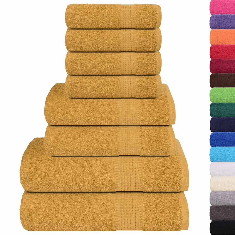 Load image into Gallery viewer, Vidaxl 8-delige handdoekenset frogn 360 g m² goud
