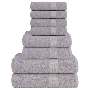 Vidaxl 8-delige handdoekenset frogn 360 g m² grijs