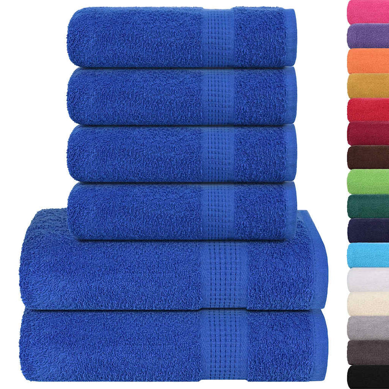 Load image into Gallery viewer, Vidaxl 6-delige handdoekenset frogn 360 g m² blauw
