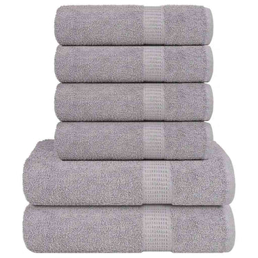 Vidaxl 6-delige handdoekenset frogn 360 g m² grijs