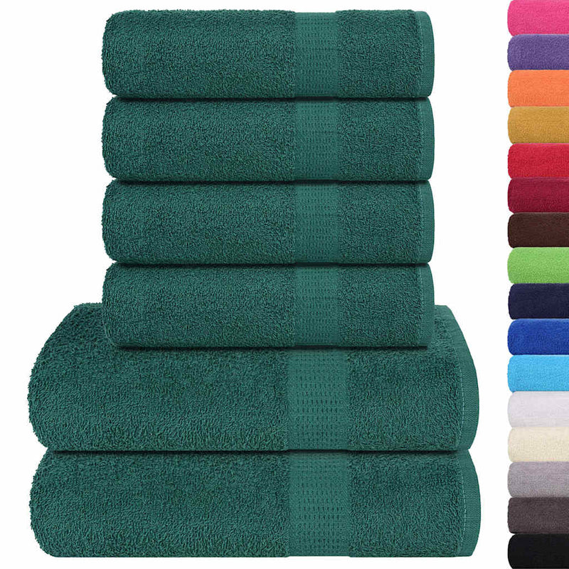 Load image into Gallery viewer, Vidaxl 6-delige handdoekenset frogn 360 g m² groen
