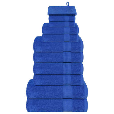 Vidaxl 12-delige handdoekenset frogn 360 g m² blauw