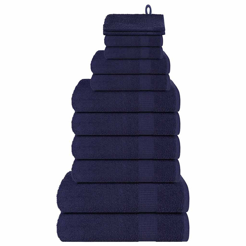 Load image into Gallery viewer, Vidaxl 12-delige handdoekenset frogn 360 g m² marineblauw
