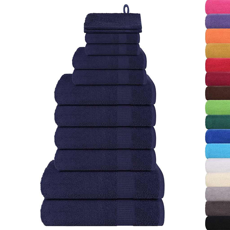 Load image into Gallery viewer, Vidaxl 12-delige handdoekenset frogn 360 g m² marineblauw
