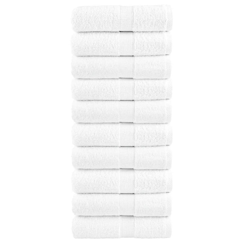 Load image into Gallery viewer, Vidaxl premium washandjes solund 10 stuks 30x30 cm 600 g m² wit

