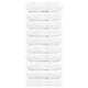Vidaxl premium washandjes solund 10 stuks 30x30 cm 600 g m² wit