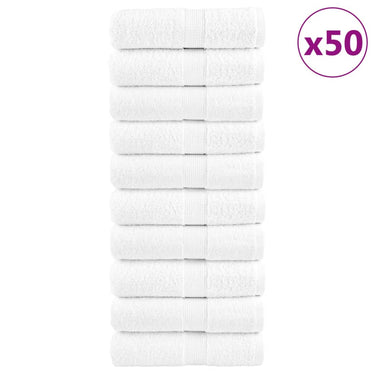 Vidaxl gastendoekjes solund 50 st 600 g m² 30x50 cm wit