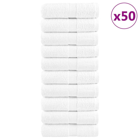 Vidaxl gastendoekjes solund 50 st 600 g m² 30x50 cm wit