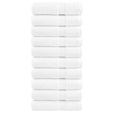 Vidaxl handdoeken solund 10 st 600 g m² 50x100 cm wiit