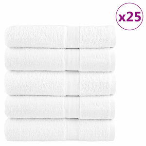 Vidaxl badhanddoeken solund 25 st 600 g m² 100x150 cm wit