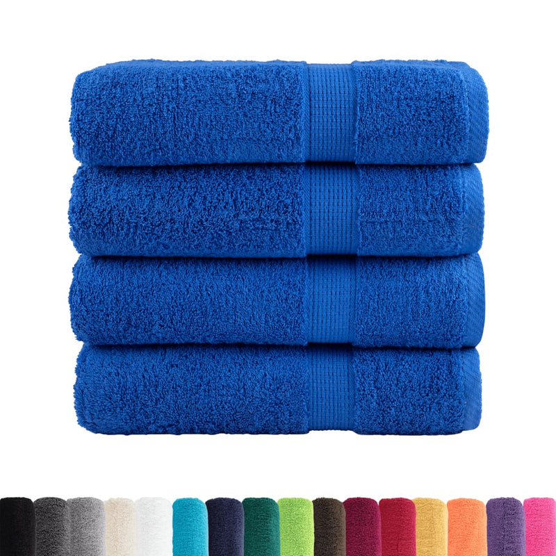 Load image into Gallery viewer, Vidaxl handdoeken solund 4 st 600 g m² 50x100 cm blauw
