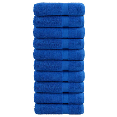 Vidaxl badhanddoeken solund 10 st 600 g m² 70x140 cm blauw