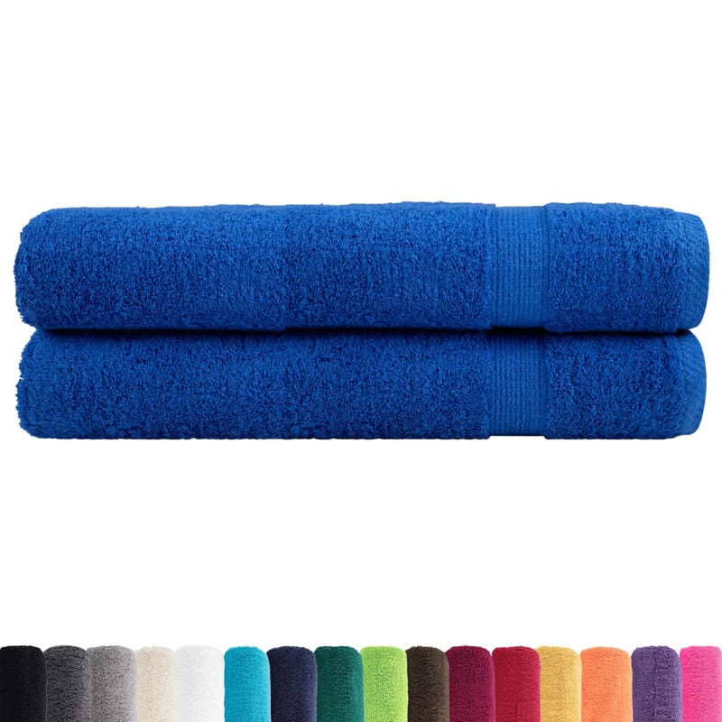 Load image into Gallery viewer, Vidaxl handdoeken solund 2 st 600 g m² 100x200 cm blauw
