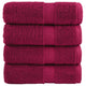 Vidaxl gastendoekjes solund 4 st 600 g m² 30x50 cm bordeauxrood