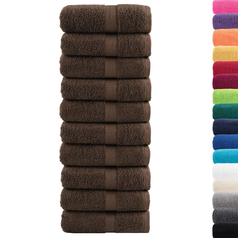 Load image into Gallery viewer, VidaXL Gastendoekjes SOLUND 10 st 600 g m² 30x30 cm bruin
