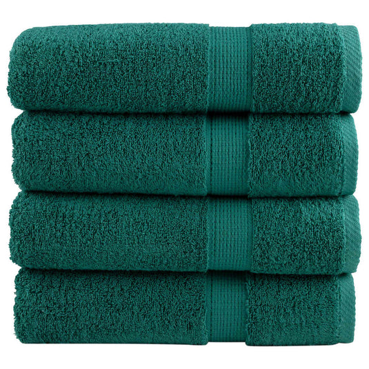 VidaXL Handdoeken SOLUND 4 st 600 g m² 50x100 cm groen