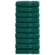 Vidaxl badhanddoeken solund 10 st 600 g m² 70x140 cm groen