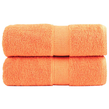 Vidaxl premium washandjes solund 2 stuks oranje 30x30 cm 600 g m2