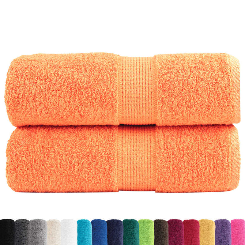 Load image into Gallery viewer, Vidaxl premium washandjes solund 2 stuks oranje 30x30 cm 600 g m2
