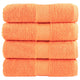 Vidaxl premium washandjes solund 4 stuks oranje 30x30 cm 600 g m2
