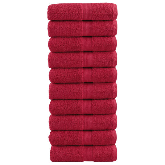 Vidaxl gastendoekjes solund 10 st 600 g m² 30x30 cm rood