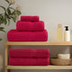 Vidaxl saunadoeken solund 4 st 600 g m² 80x200 cm rood