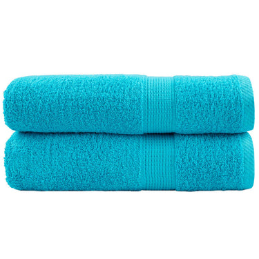 Vidaxl handdoeken solund 2 st 600 g m² 50x100 cm turquoise