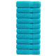 Vidaxl badhanddoeken solund 10 st 600 g m² 70x140 cm turquoise