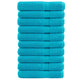 Vidaxl handdoeken solund 10 st 600 g m² 100x200 cm turquoise