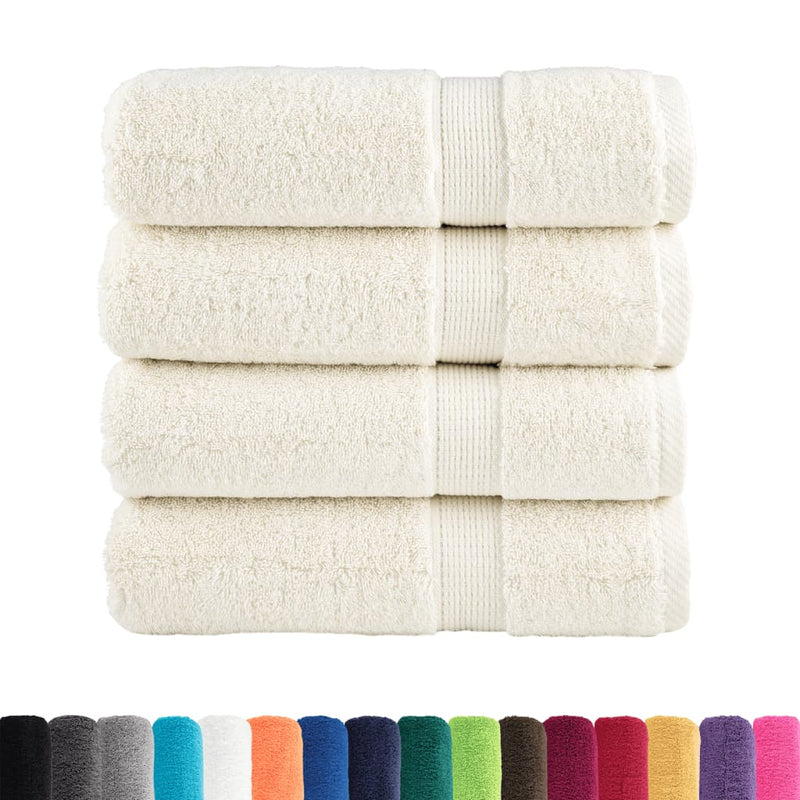 Load image into Gallery viewer, Vidaxl badhanddoeken solund 4 st 600 g m² 100x150 cm
