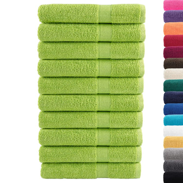Vidaxl saunadoeken solund 10 st 600 g m² 80x200 cm appelgroen