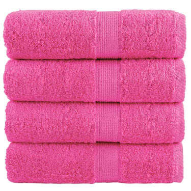 Vidaxl premium washandjes solund 4 stuks roze 30x30 cm 600 g m2