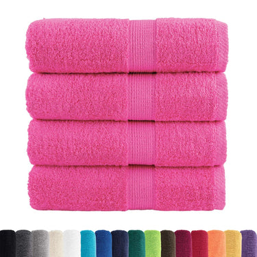 Vidaxl premium washandjes solund 4 stuks roze 30x30 cm 600 g m2