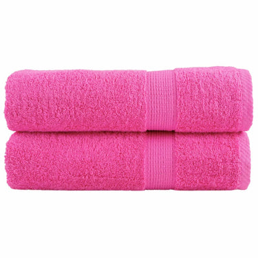 Vidaxl handdoeken solund 2 st 600 g m² 50x100 cm roze