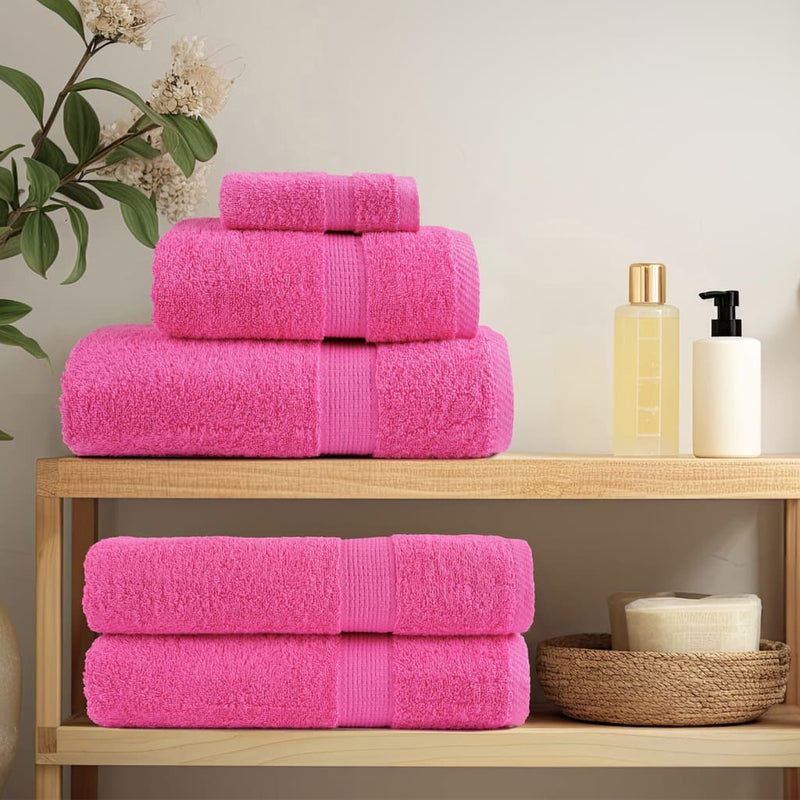 Load image into Gallery viewer, Vidaxl handdoeken solund 2 st 600 g m² 50x100 cm roze
