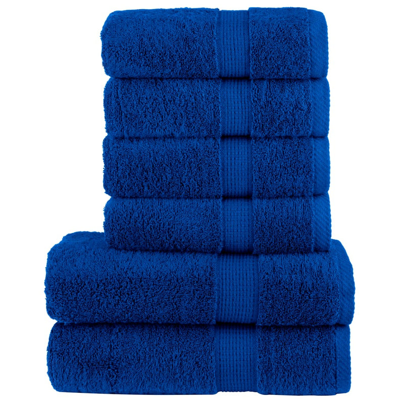 Load image into Gallery viewer, Vidaxl 6-delige handdoekenset solund 600 g m² blauw
