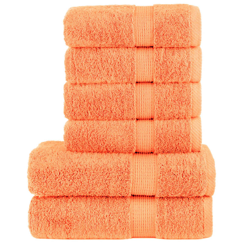 Load image into Gallery viewer, Vidaxl 6-delige handdoekenset solund 600 g m² oranje

