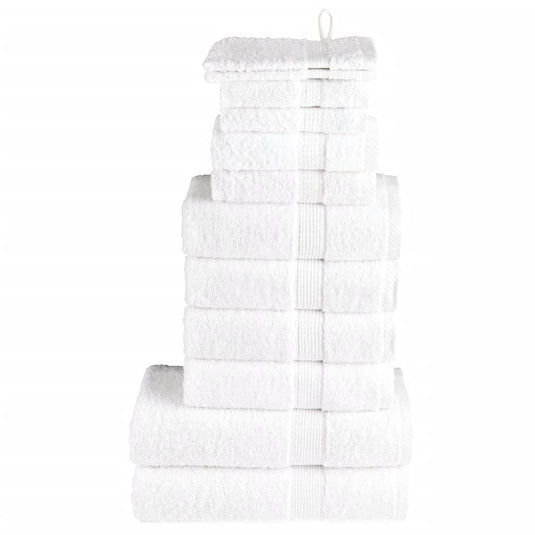 Vidaxl 12-delige handdoekenset solund 600 g m² wit