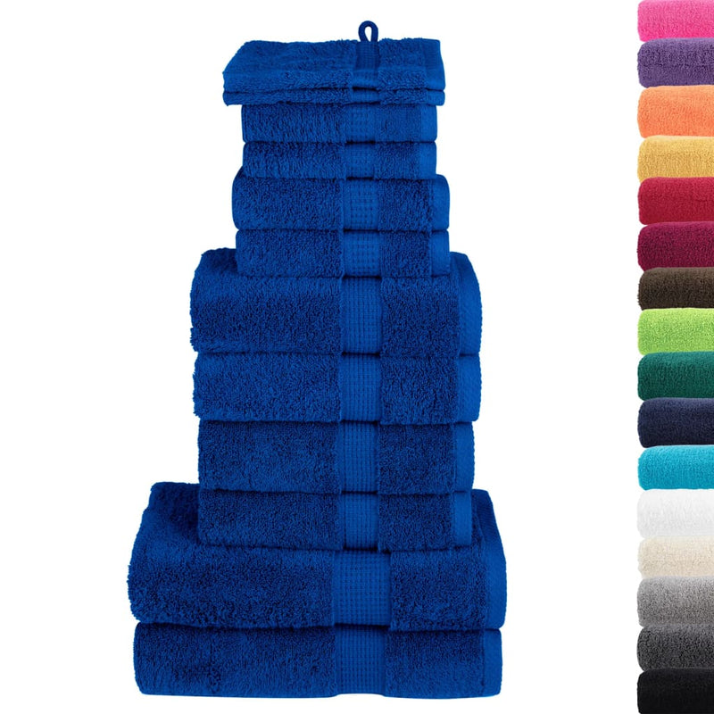 Load image into Gallery viewer, Vidaxl 12-delige handdoekenset solund 600 g m² blauw
