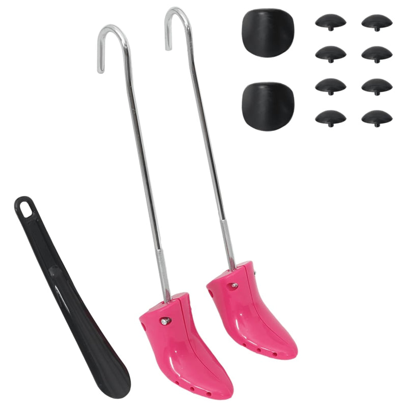 Load image into Gallery viewer, Vidaxl schoenspanners met schoenlepel eu 34-40 kunststof roze
