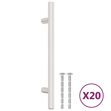 Vidaxl handvatten 20 st 128 mm roestvrij staal zilverkleurig