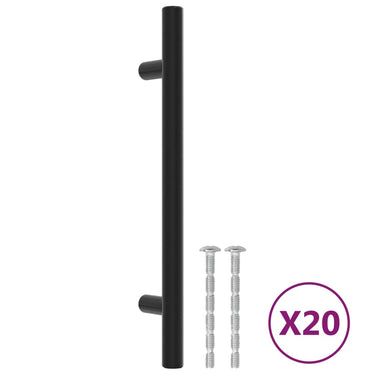 Vidaxl handvatten 20 st 128 mm roestvrij staal zwart
