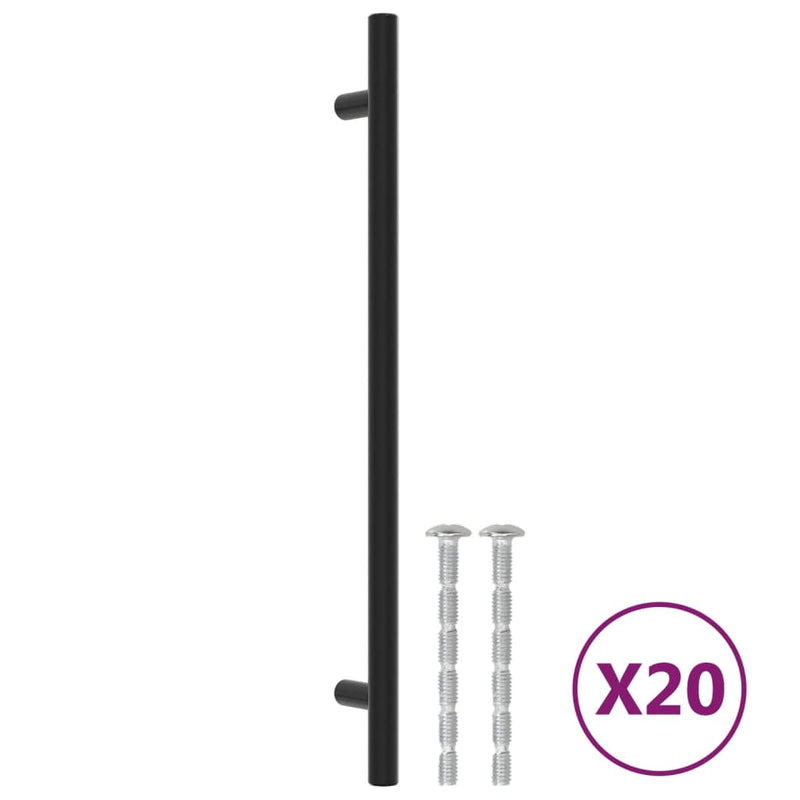 Load image into Gallery viewer, Vidaxl handvatten 20 st 224 mm roestvrij staal zwart
