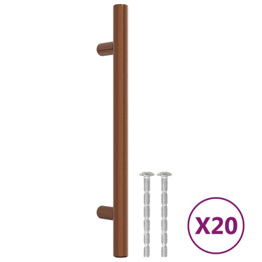 Vidaxl handvatten 20 st 128 mm roestvrij staal bronskleurig