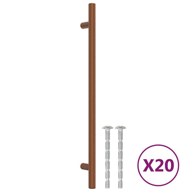 Vidaxl handvatten 20 st 224 mm roestvrij staal bronskleurig