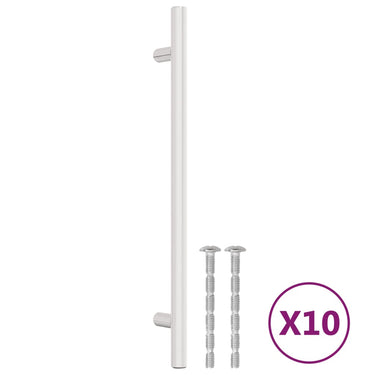 Vidaxl handvatten 10 st 192 mm roestvrij staal zilverkleurig