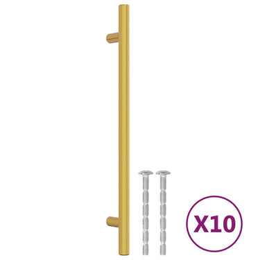 Vidaxl handvatten 10 st 192 mm roestvrij staal goudkleurig