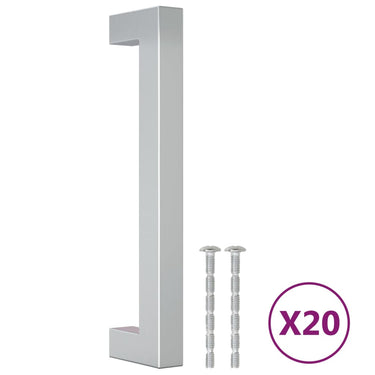 Vidaxl handvatten 20 st 128 mm roestvrij staal zilverkleurig