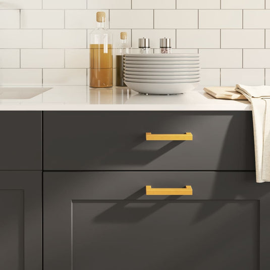 Vidaxl handvatten 20 st 96 mm roestvrij staal goudkleurig